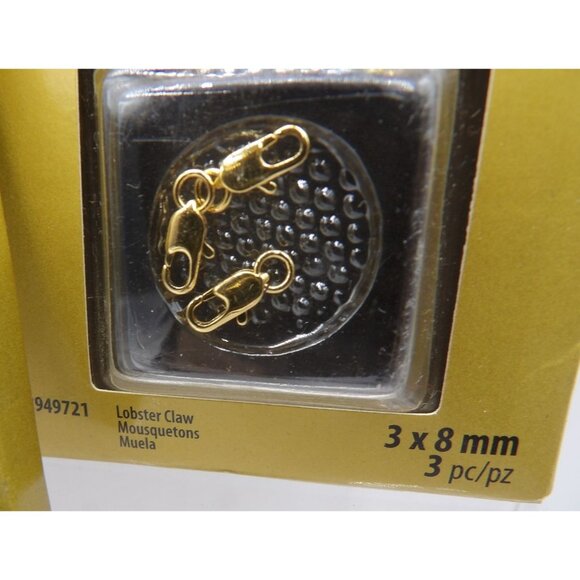 Cousin Gold Elegance Jewelry Making Supplies 14K Gold Plate Jump Rings & Lobster - Picture 5 of 5